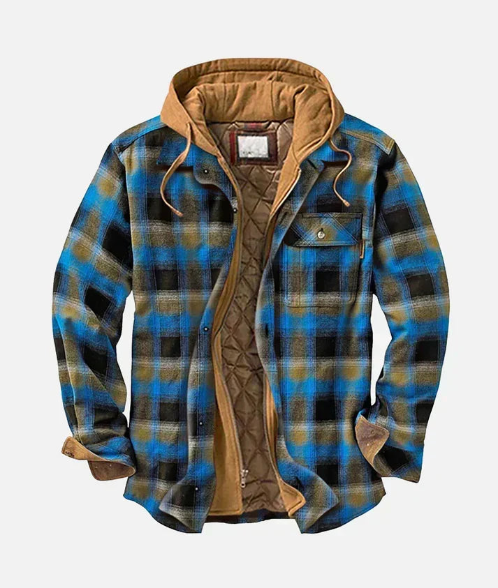 Soviqa® | Checkered patchwork jacket