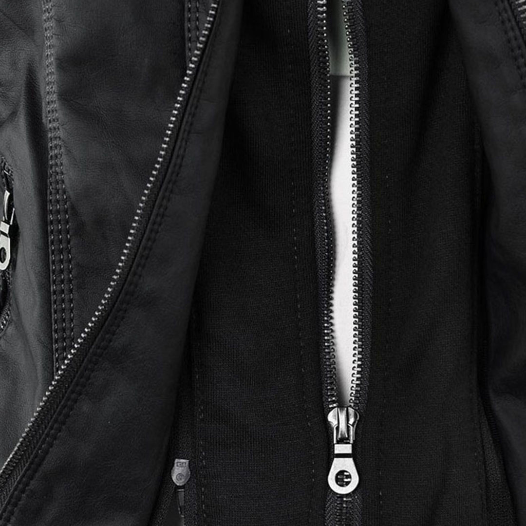Soviqa® | Hooded Moto Jacket