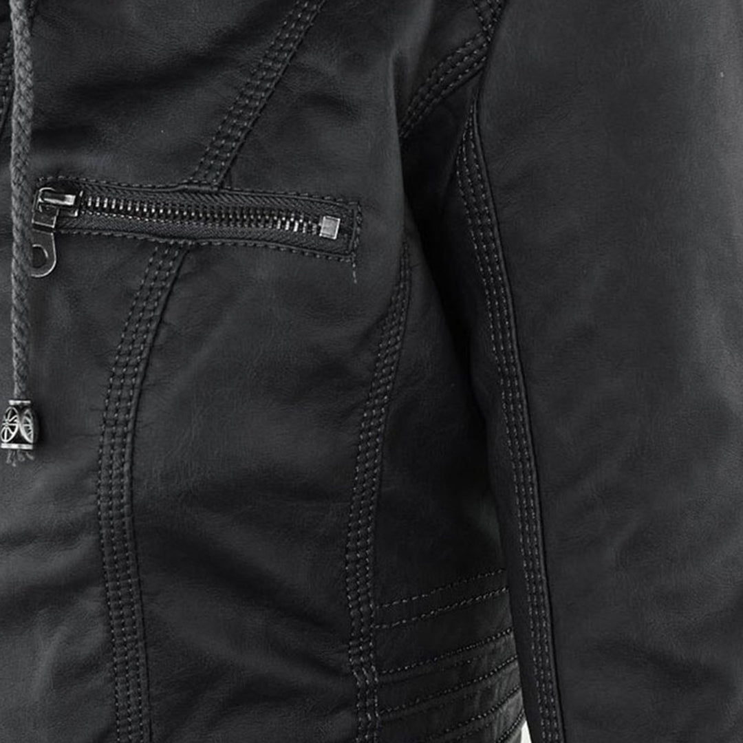 Soviqa® | Hooded Moto Jacket