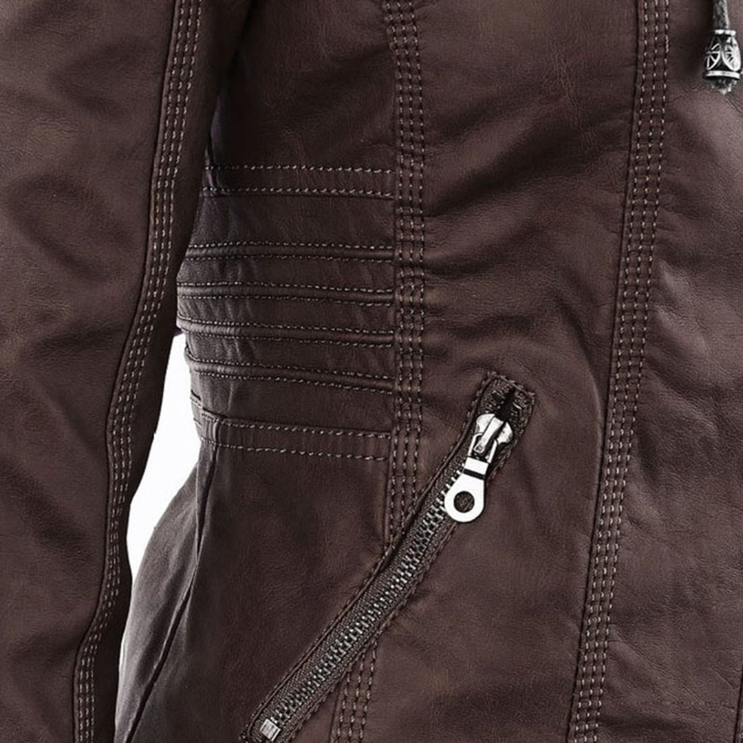 Soviqa® | Hooded Moto Jacket