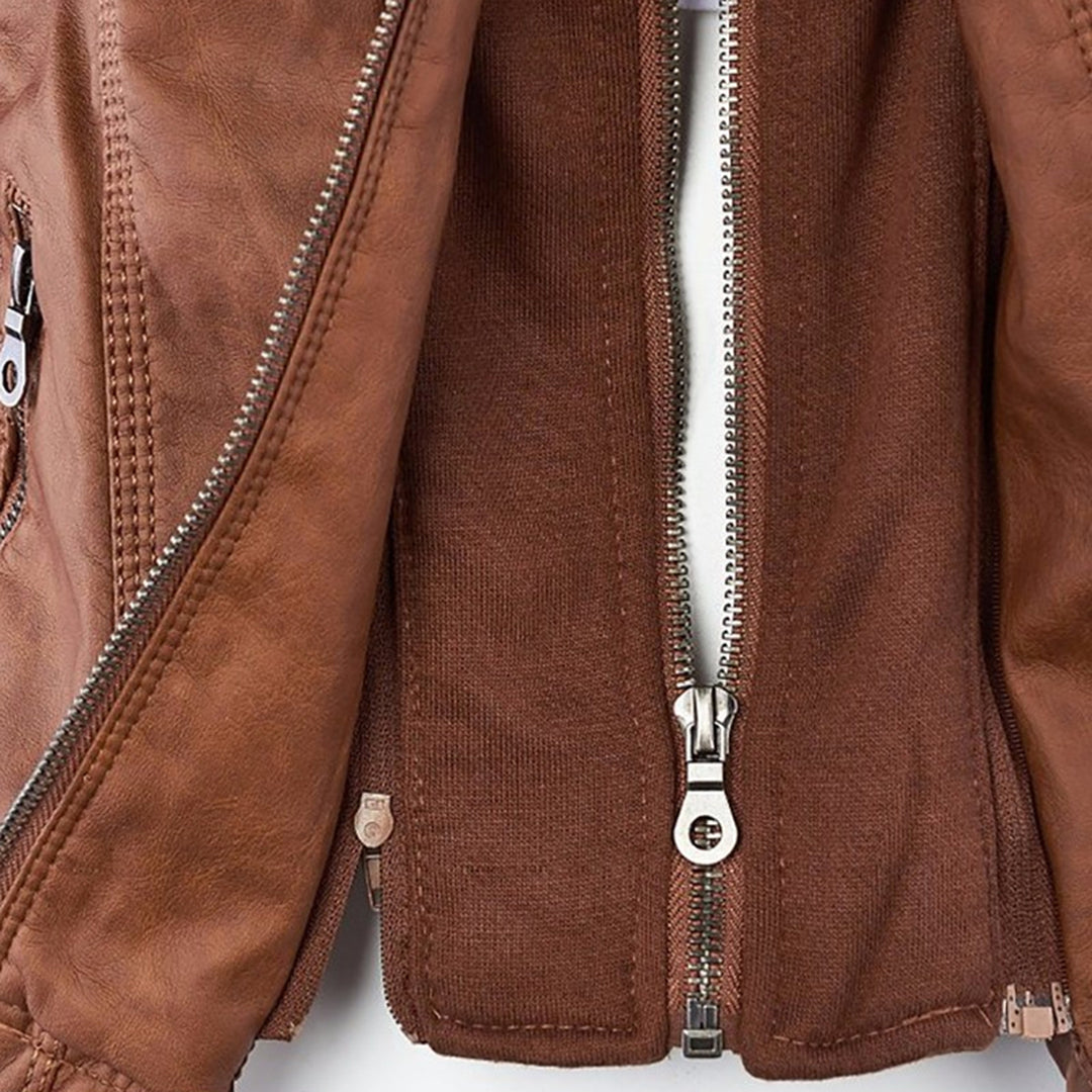 Soviqa® | Hooded Moto Jacket