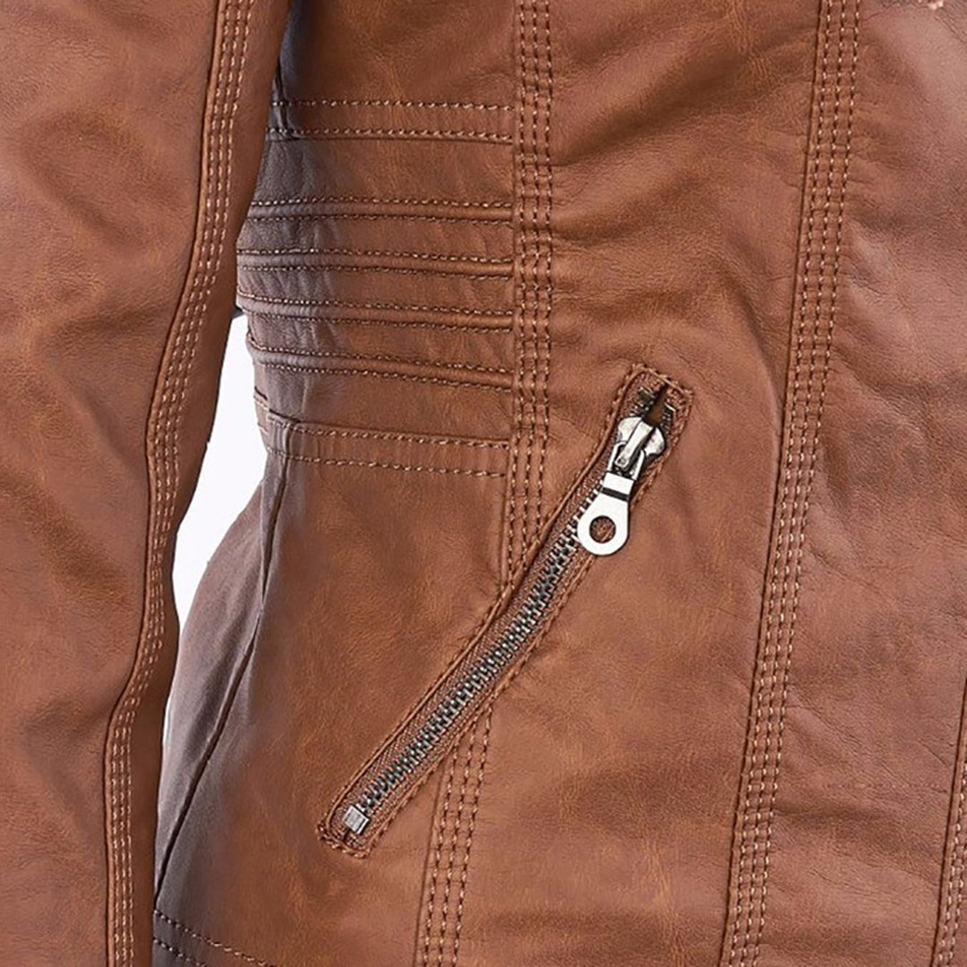 Soviqa® | Hooded Moto Jacket