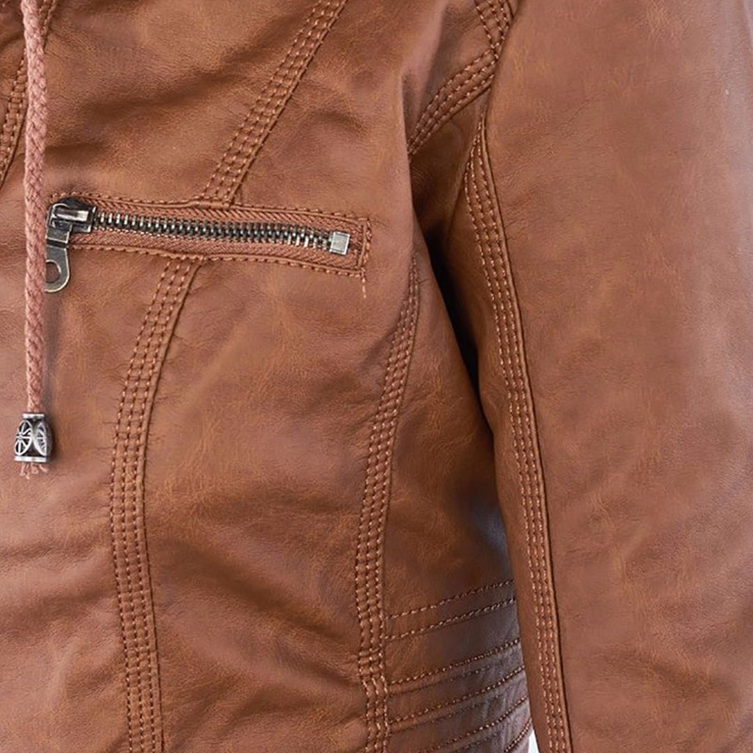 Soviqa® | Hooded Moto Jacket