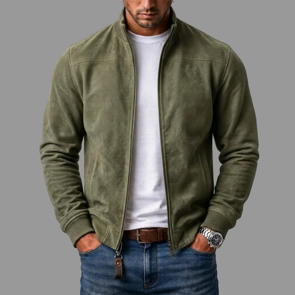 Soviqa® | Suede bomber jacket