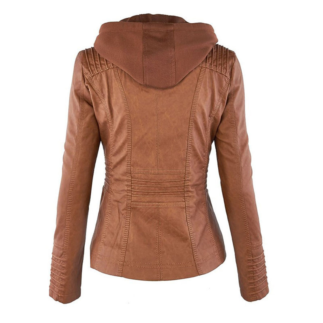 Soviqa® | Hooded Moto Jacket