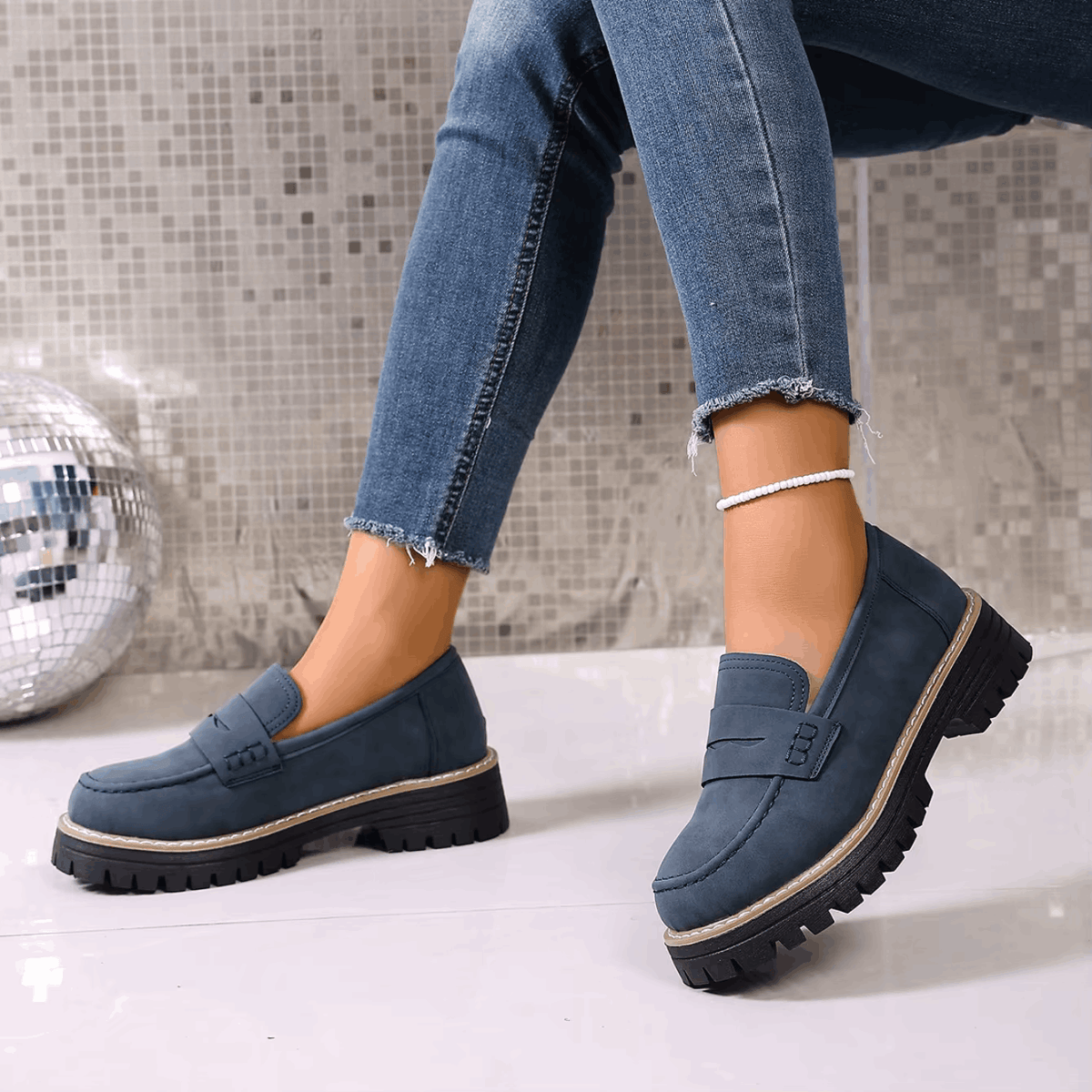 Soviqa® | College-Style Platform Loafers