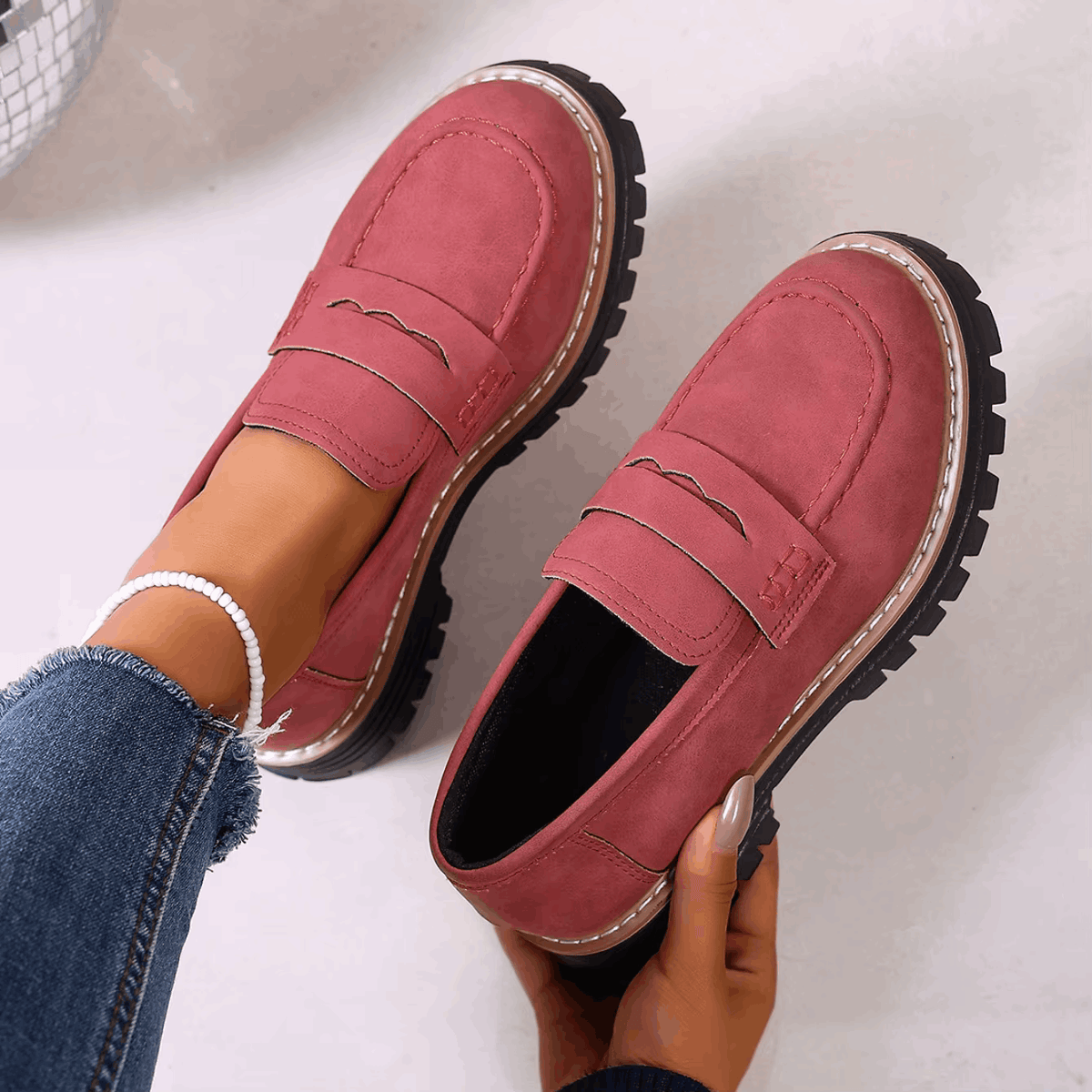 Soviqa® | College-Style Platform Loafers
