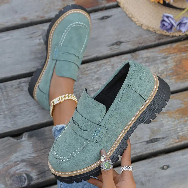 Soviqa® | College-Style Platform Loafers