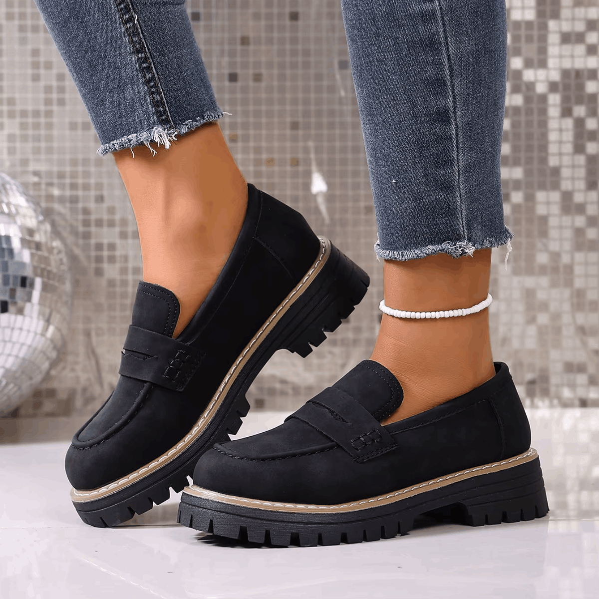 Soviqa® | College-Style Platform Loafers