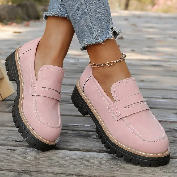 Soviqa® | College-Style Platform Loafers