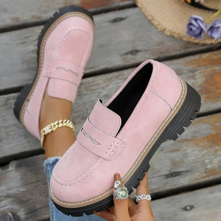 Soviqa® | College-Style Platform Loafers