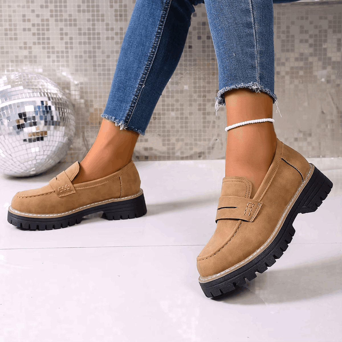 Soviqa® | College-Style Platform Loafers