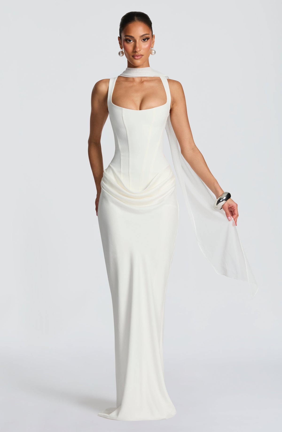 Soviqa® | Maxi Dress With Square Neck