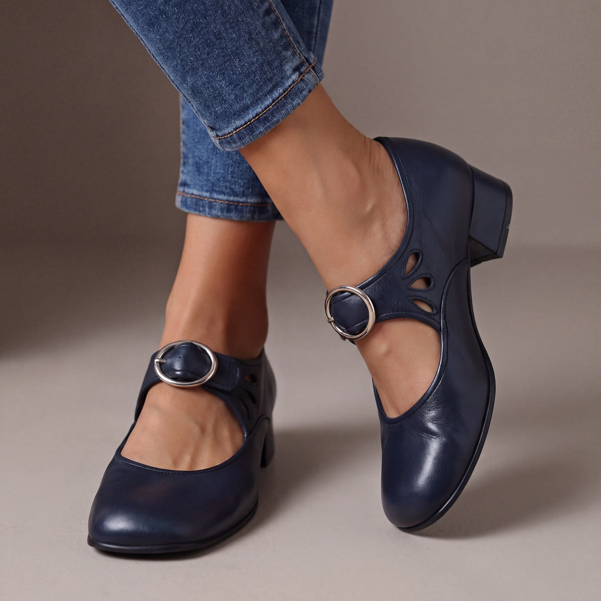 Soviqa® | Comfortable Leather Mary Jane Shoes