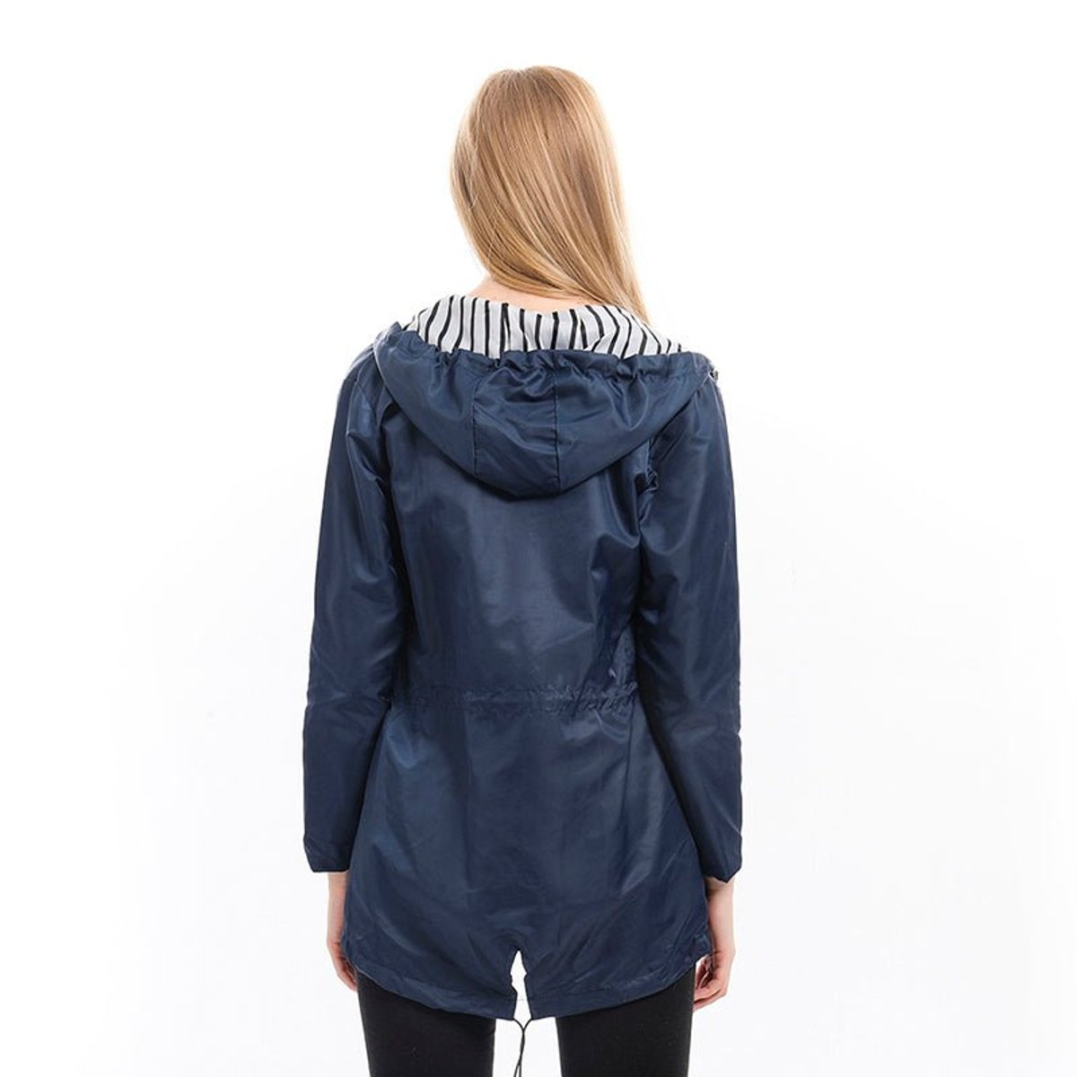 Soviqa® | Hooded Drawstring Rain Coat