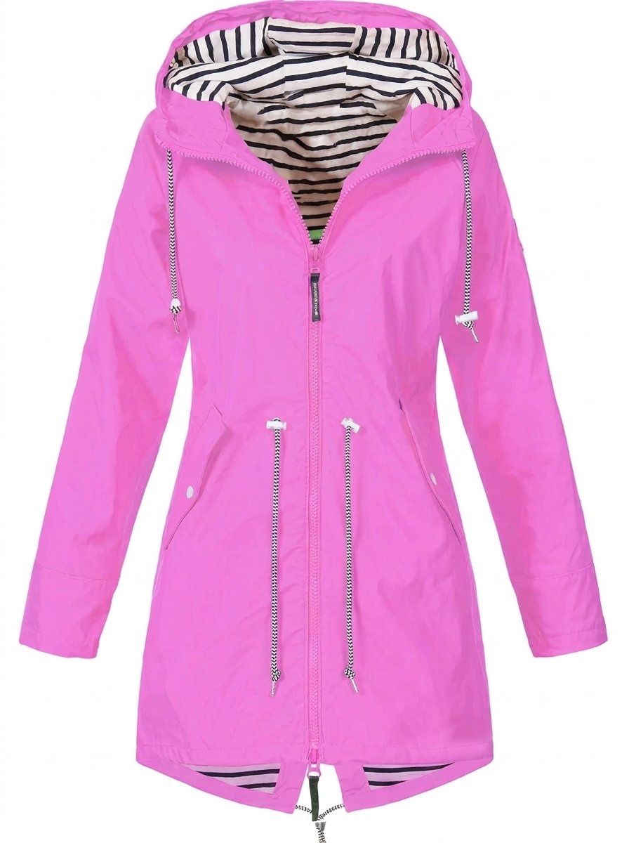 Soviqa® | Hooded Drawstring Rain Coat