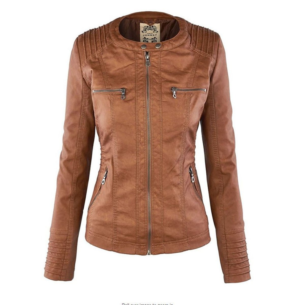 Soviqa® | Hooded Moto Jacket with Removable Hood