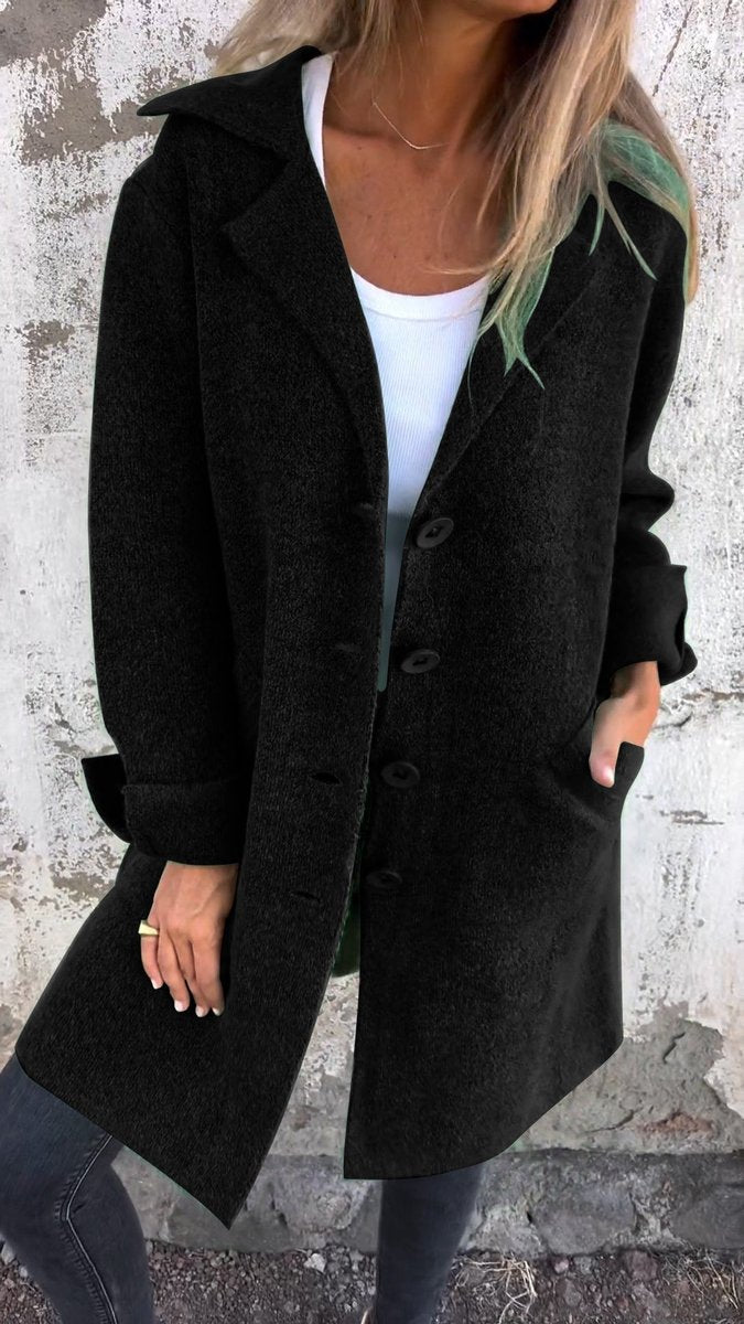 Soviqa® | Relaxed Longline Lapel Coat