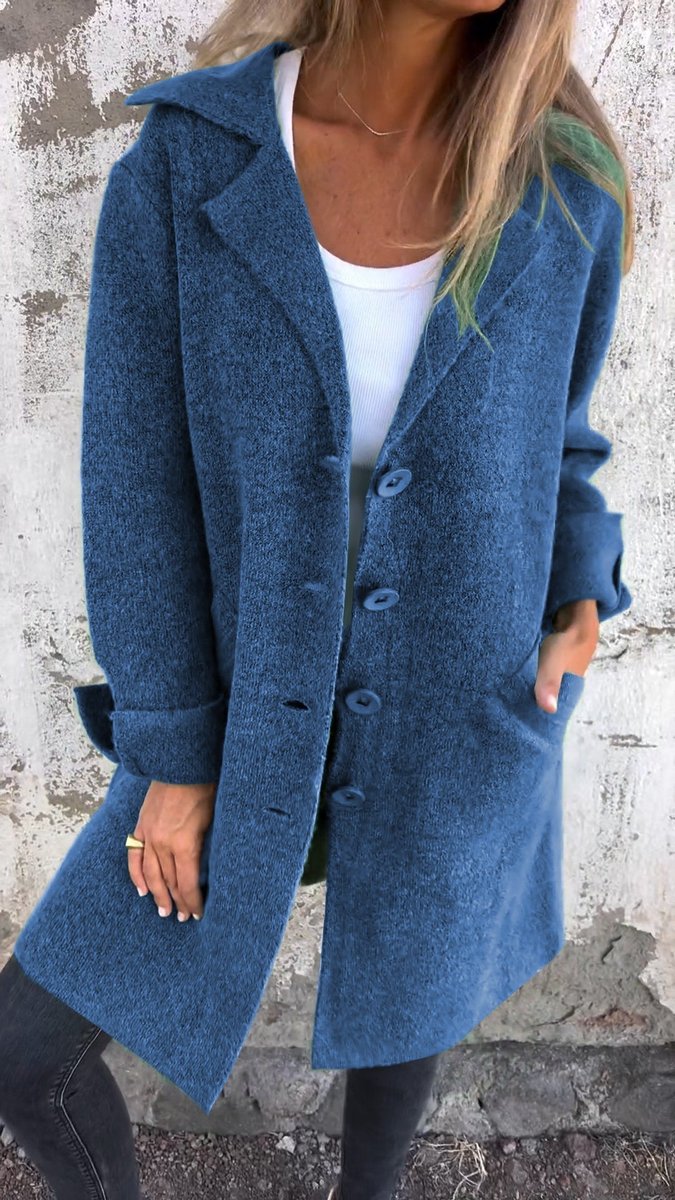 Soviqa® | Relaxed Longline Lapel Coat