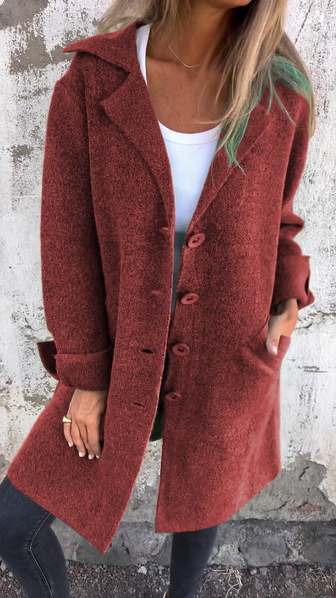 Soviqa® | Relaxed Longline Lapel Coat