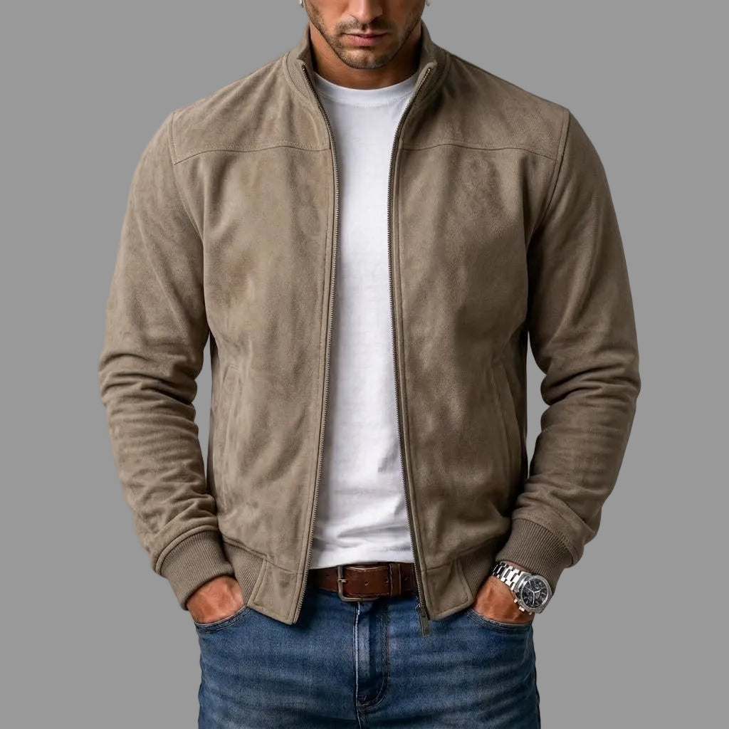 Soviqa® | Suede bomber jacket