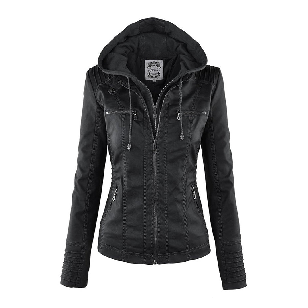 Soviqa® | Hooded Moto Jacket