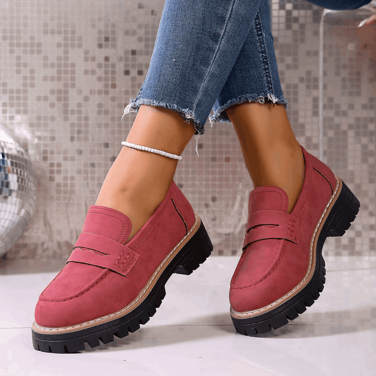 Soviqa®  | College-Style Platform Loafers