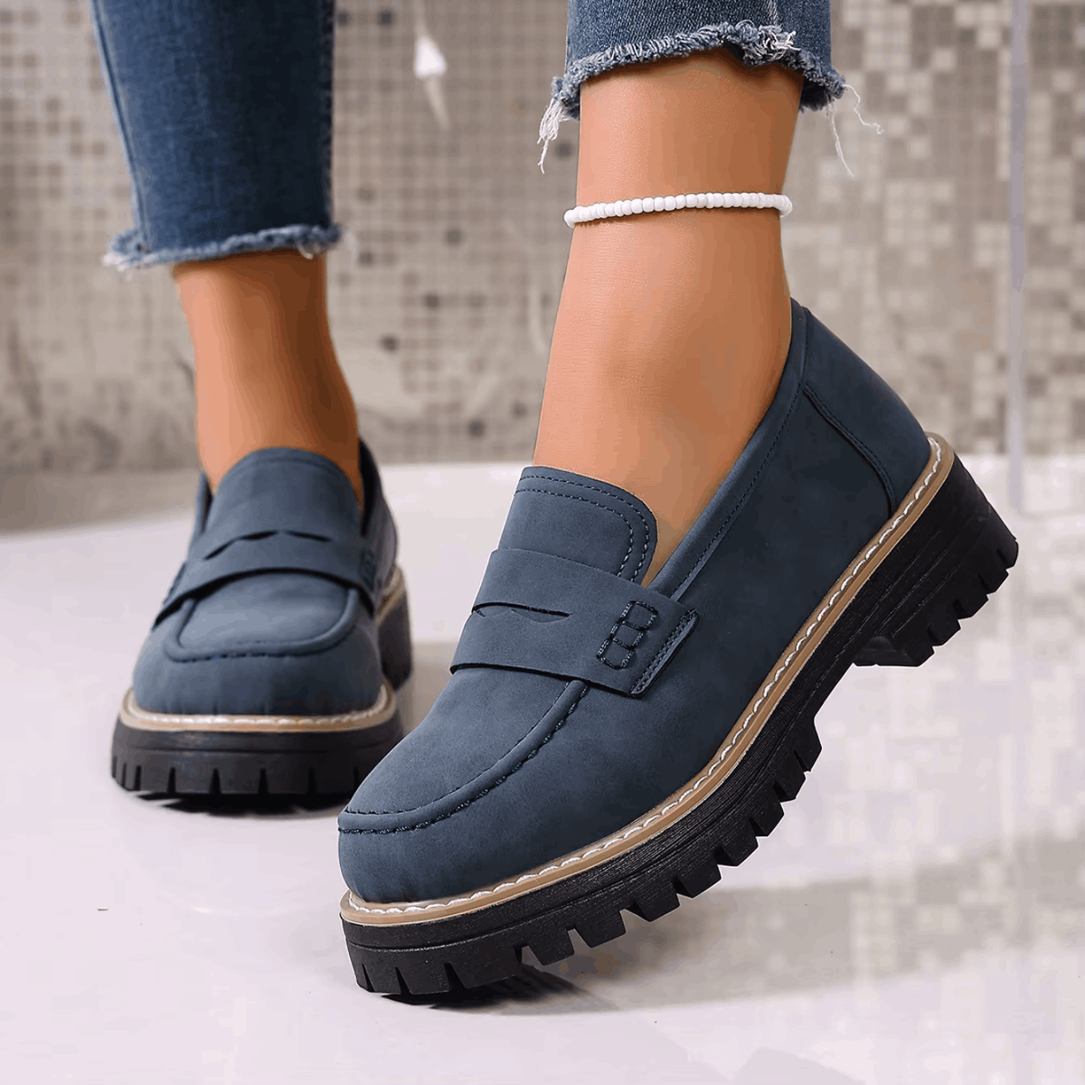 Soviqa®  | College-Style Platform Loafers