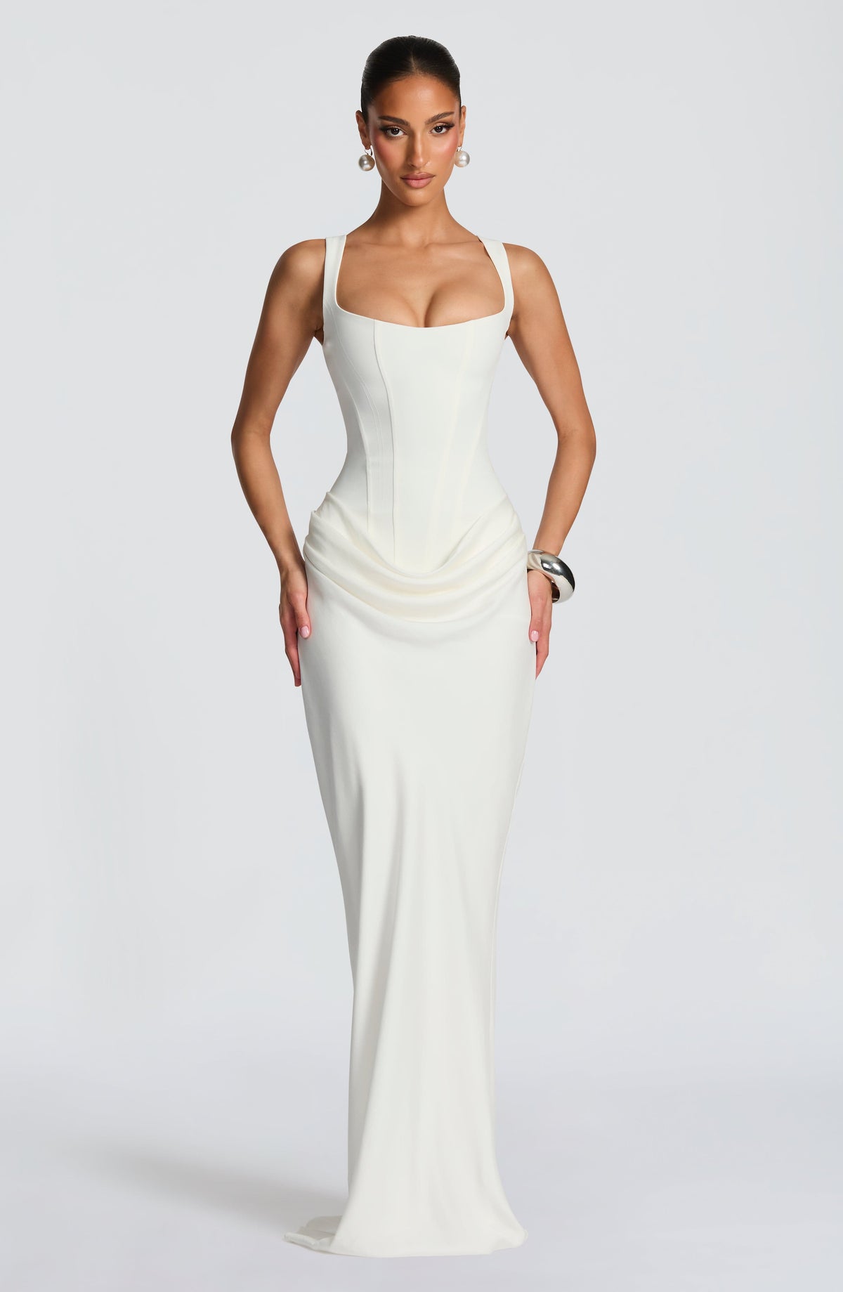 Soviqa® | Maxi Dress With Square Neck