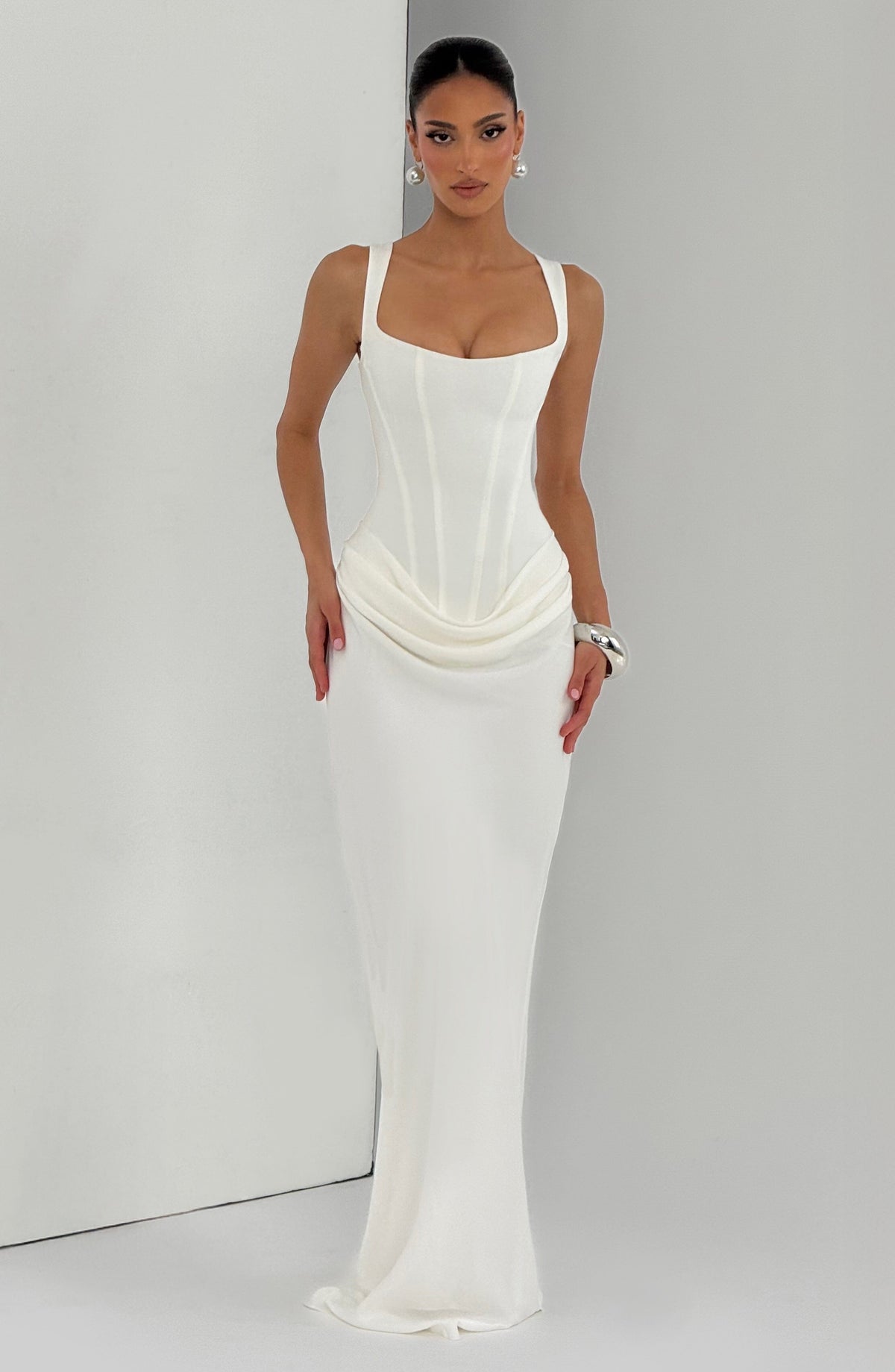 Soviqa® | Maxi Dress With Square Neck