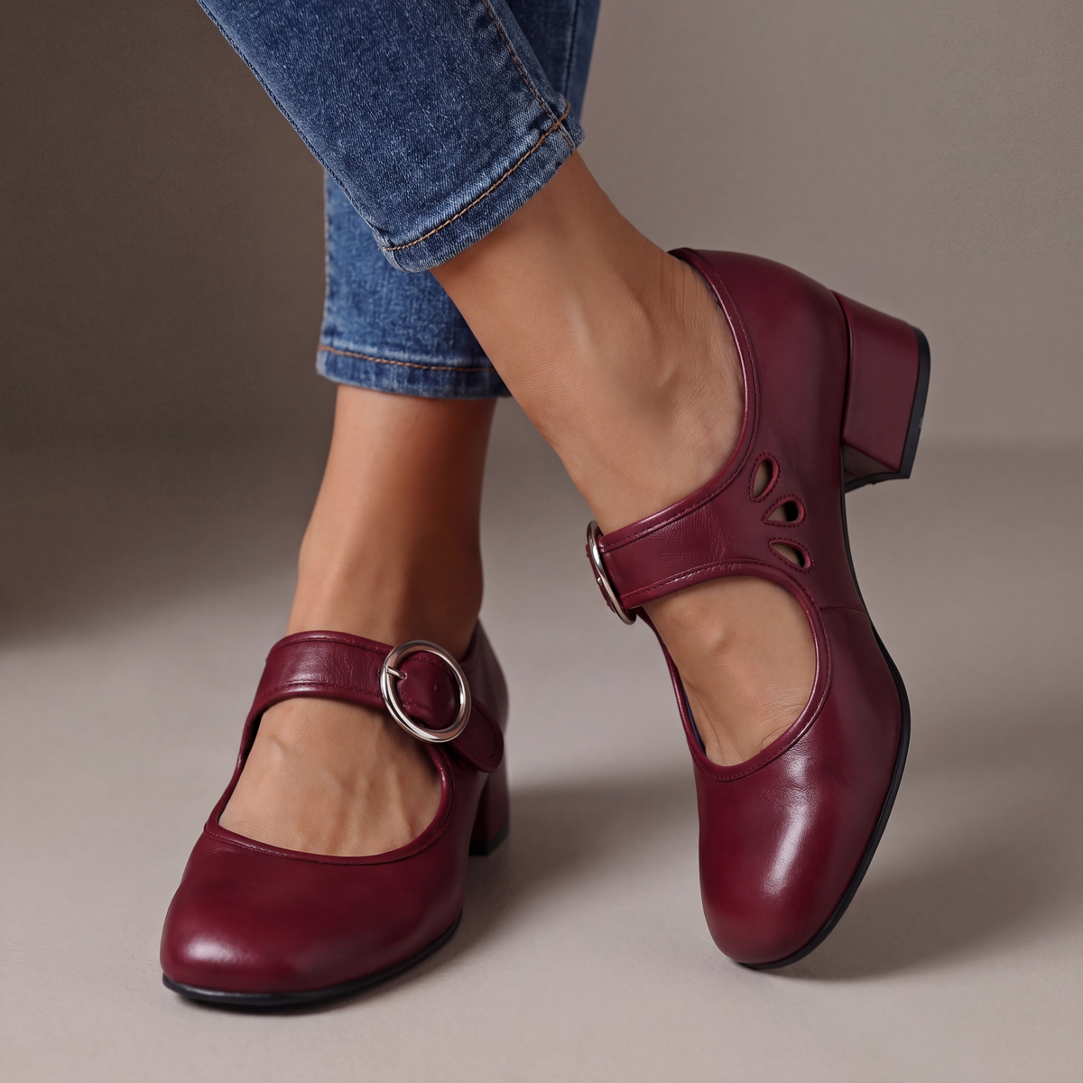 Soviqa® | Comfortable Leather Mary Jane Shoes
