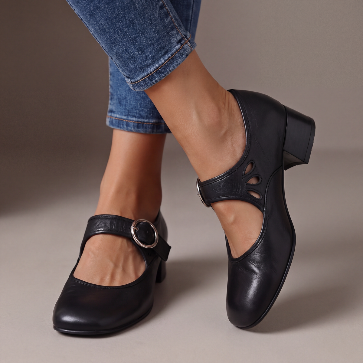 Soviqa® | Comfortable Leather Mary Jane Shoes