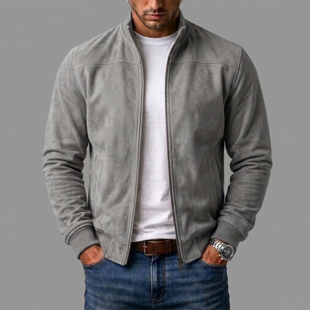 Soviqa® | Suede bomber jacket