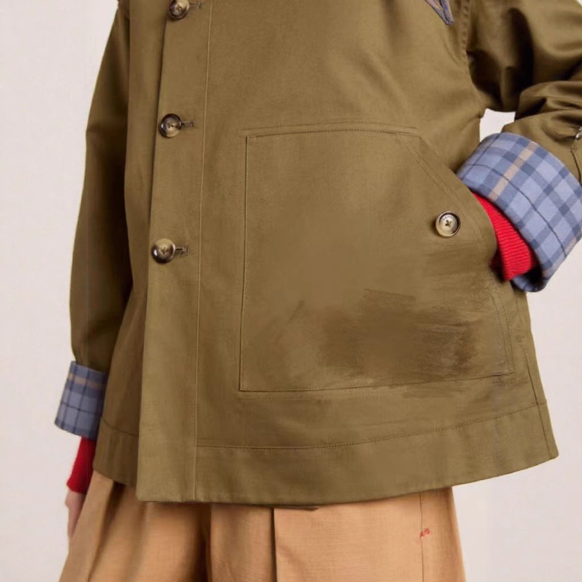 Soviqa® | Oversized Double-Breasted Utility Coat