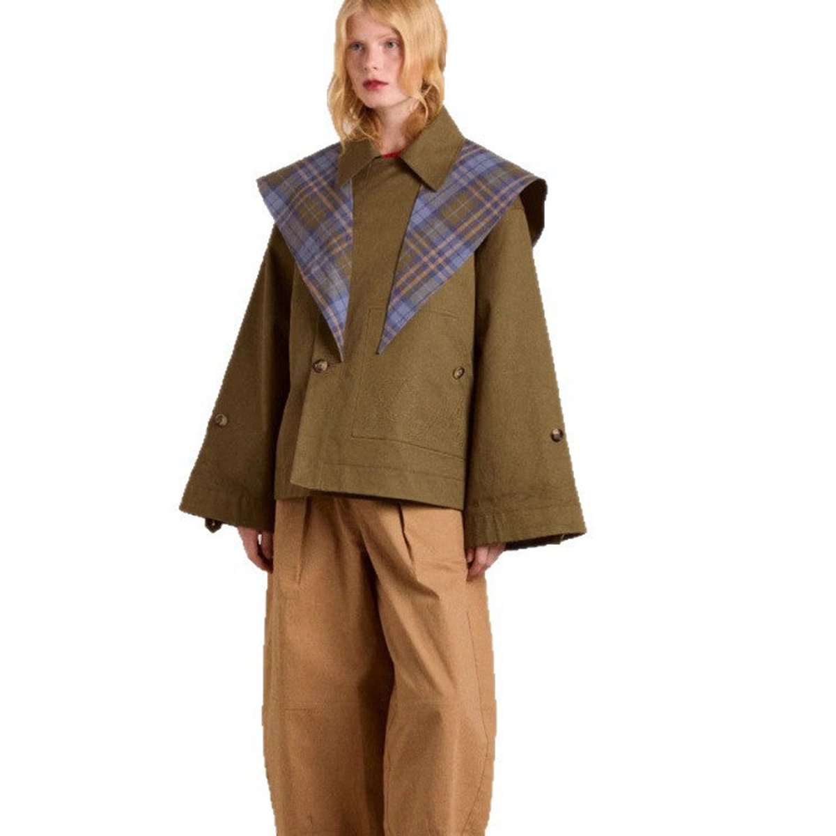 Soviqa® | Oversized Double-Breasted Utility Coat