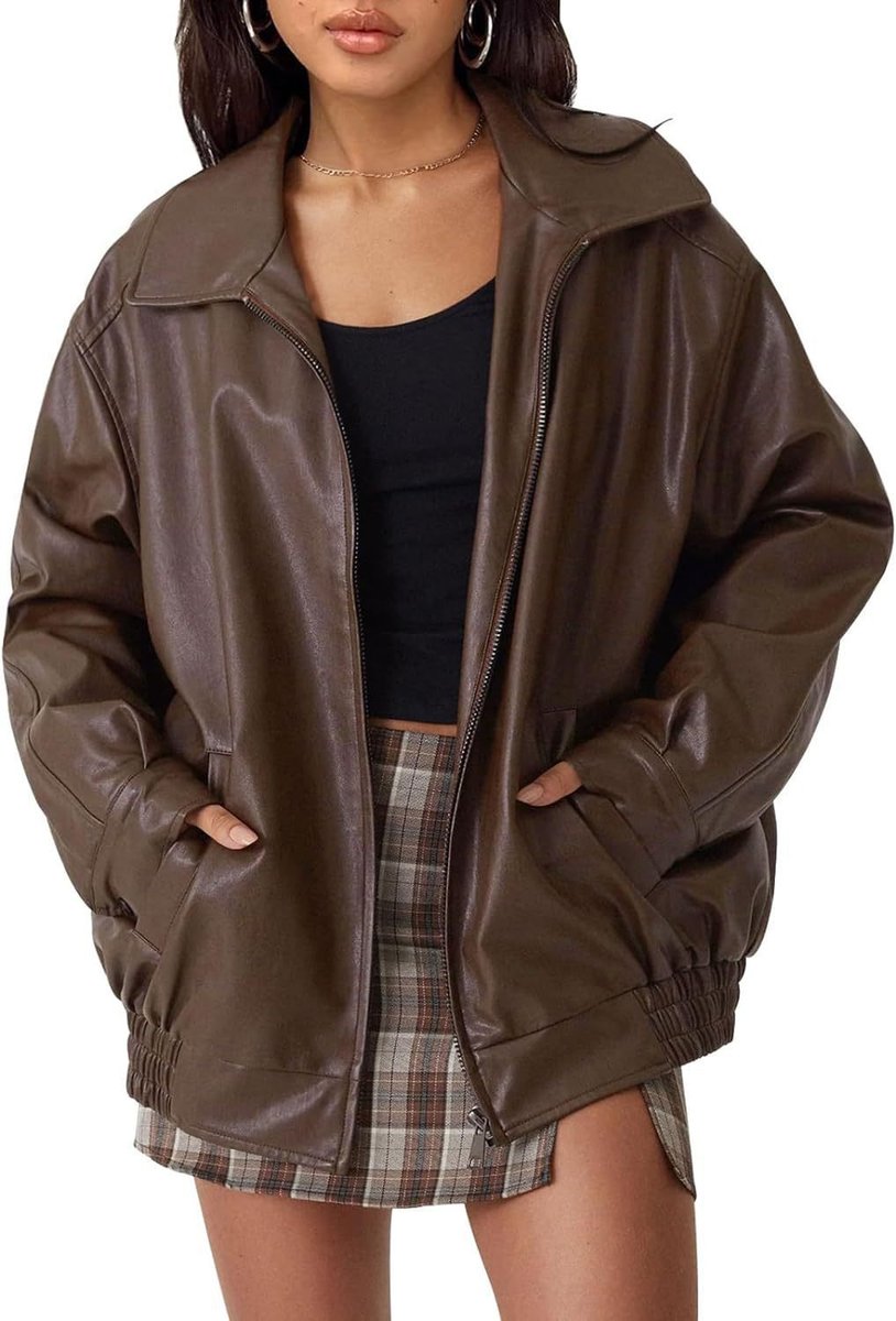 Soviqa® | Relaxed Zip-Up Bomber Jacket