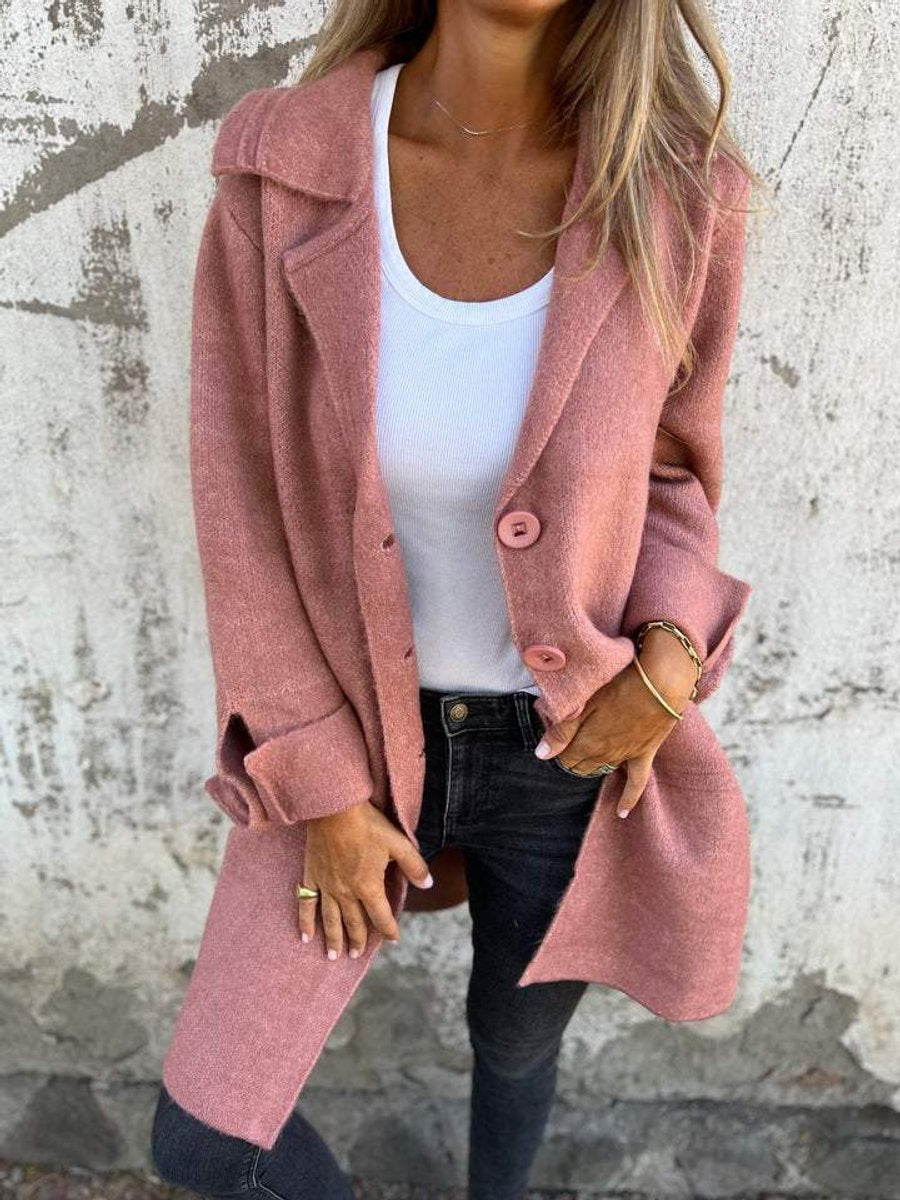 Soviqa® | Relaxed Longline Lapel Coat