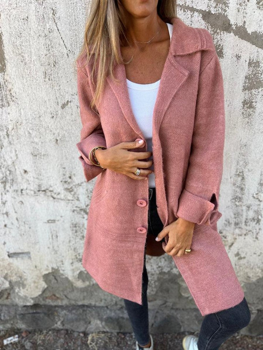 Soviqa® | Relaxed Longline Lapel Coat