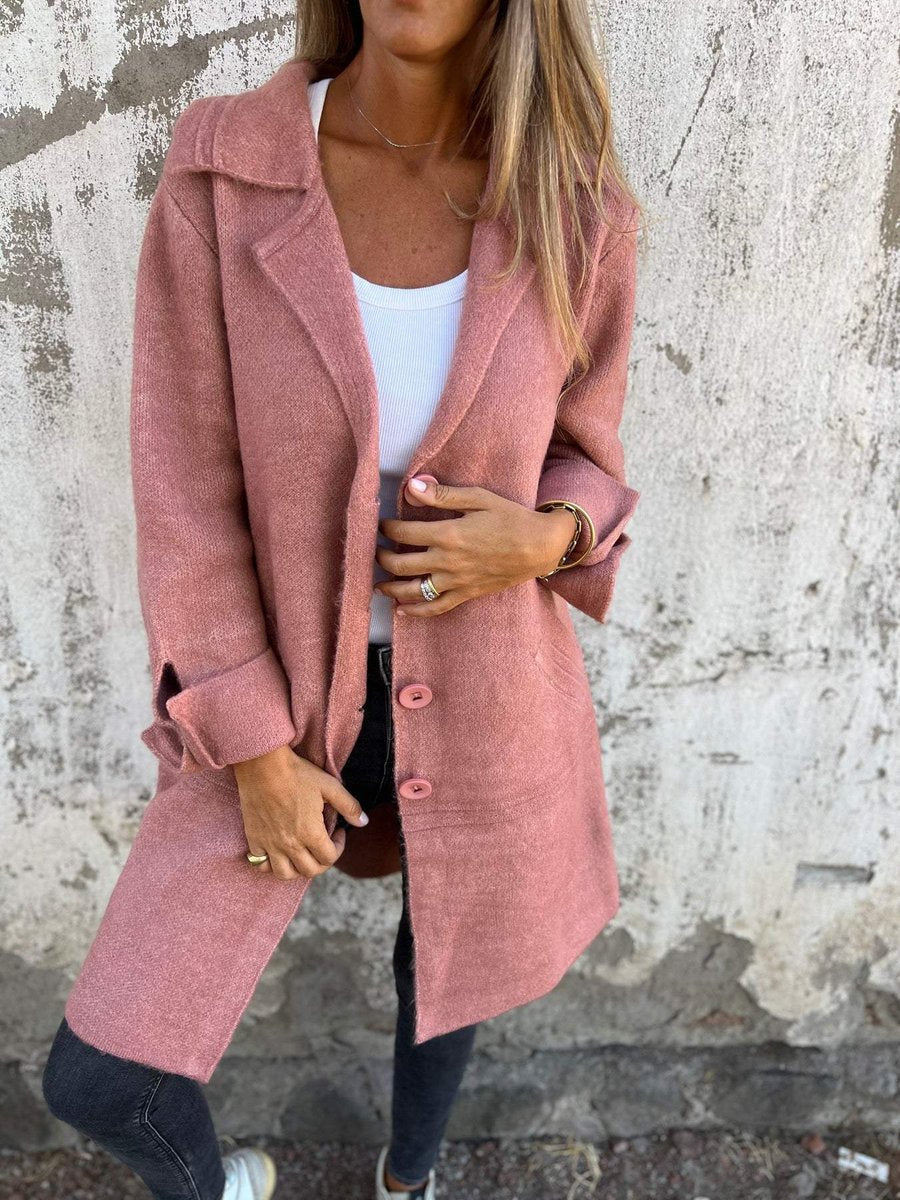 Soviqa® | Relaxed Longline Lapel Coat