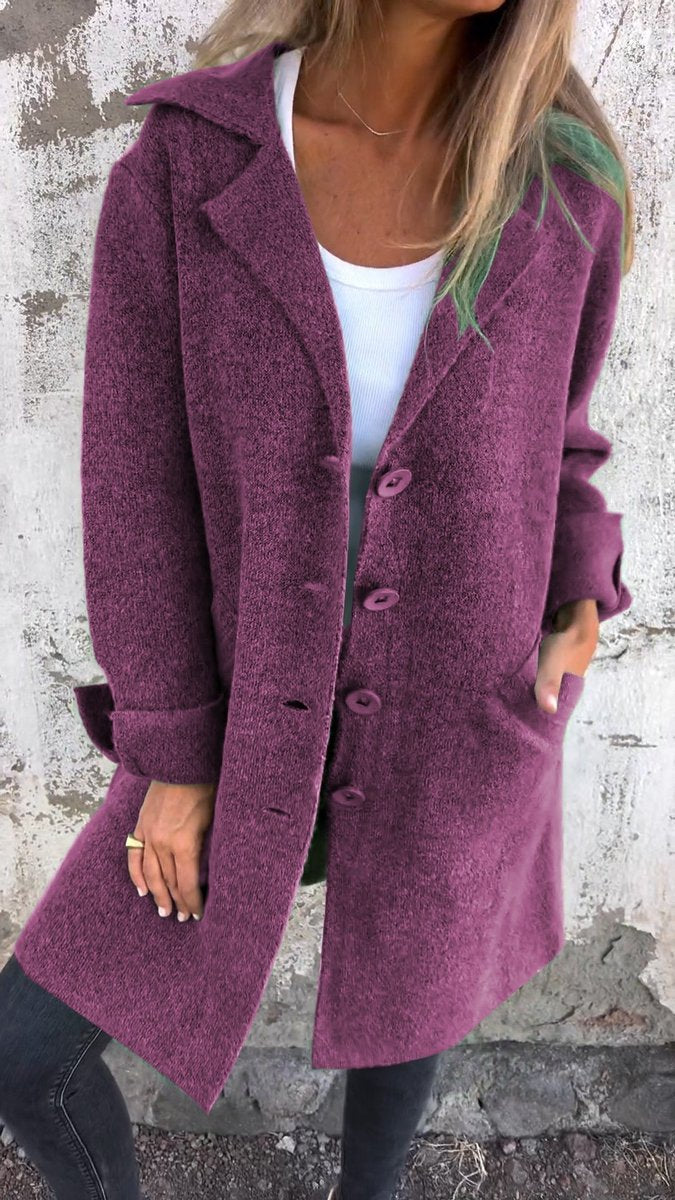 Soviqa® | Relaxed Longline Lapel Coat