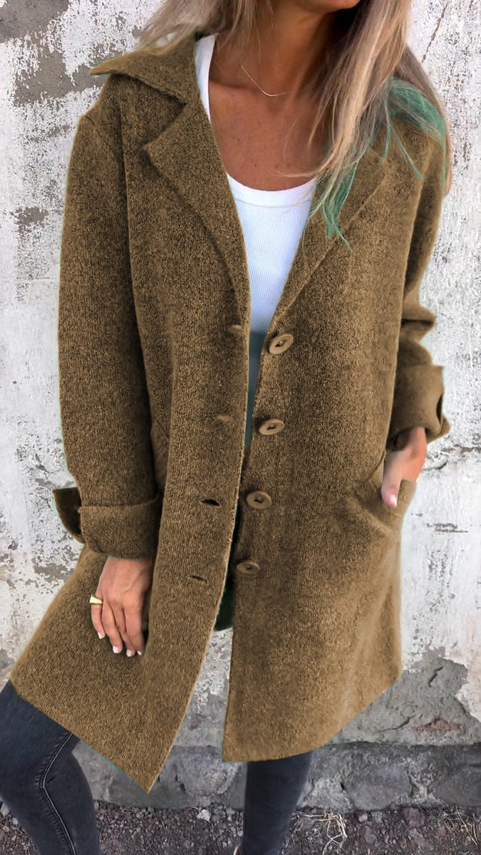 Soviqa® | Relaxed Longline Lapel Coat